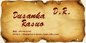 Dušanka Rašuo vizit kartica